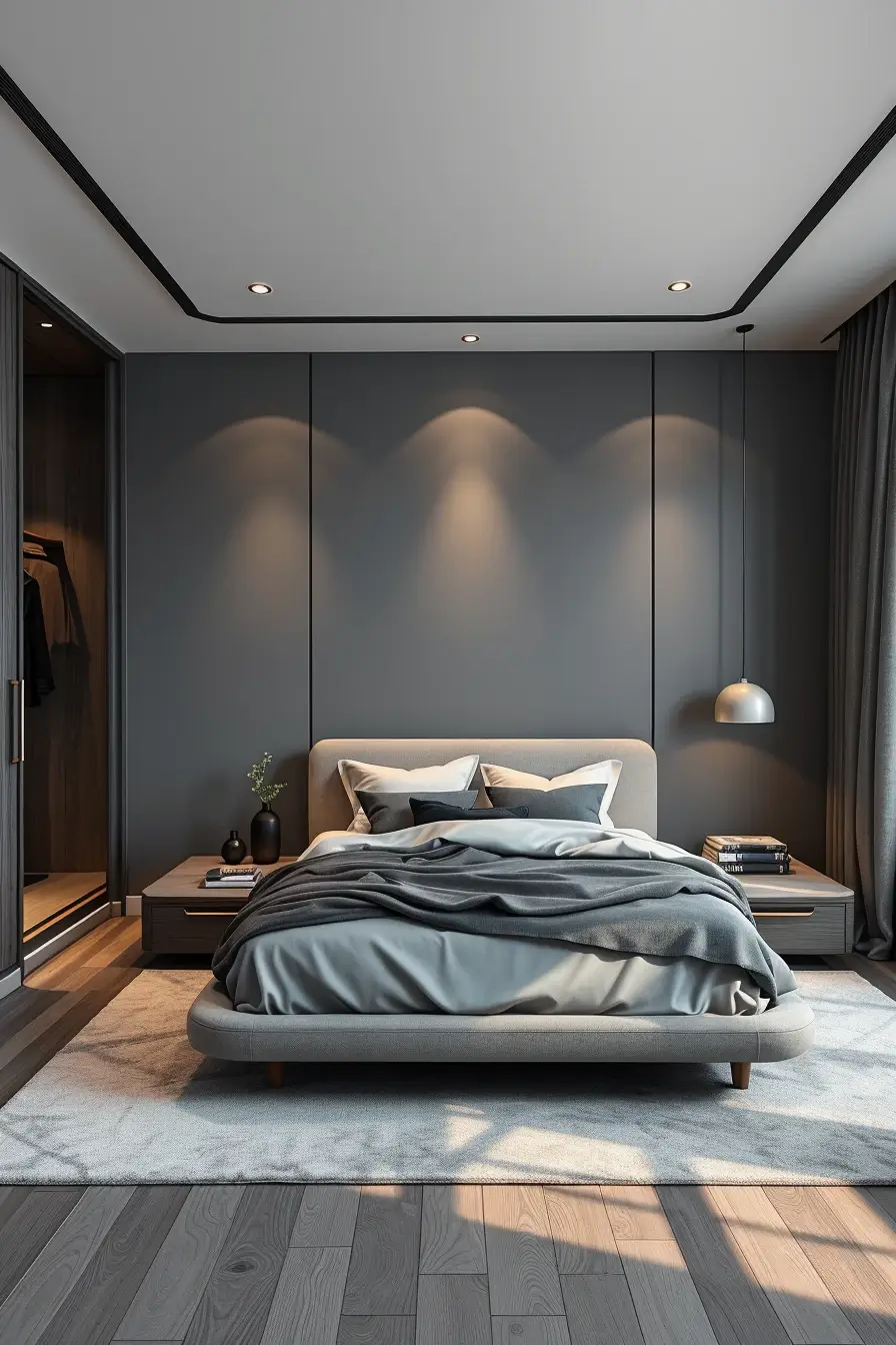 64 Grey Bedroom Ideas 2026: Modern Designer Grey Bedrooms With Curved Furniture