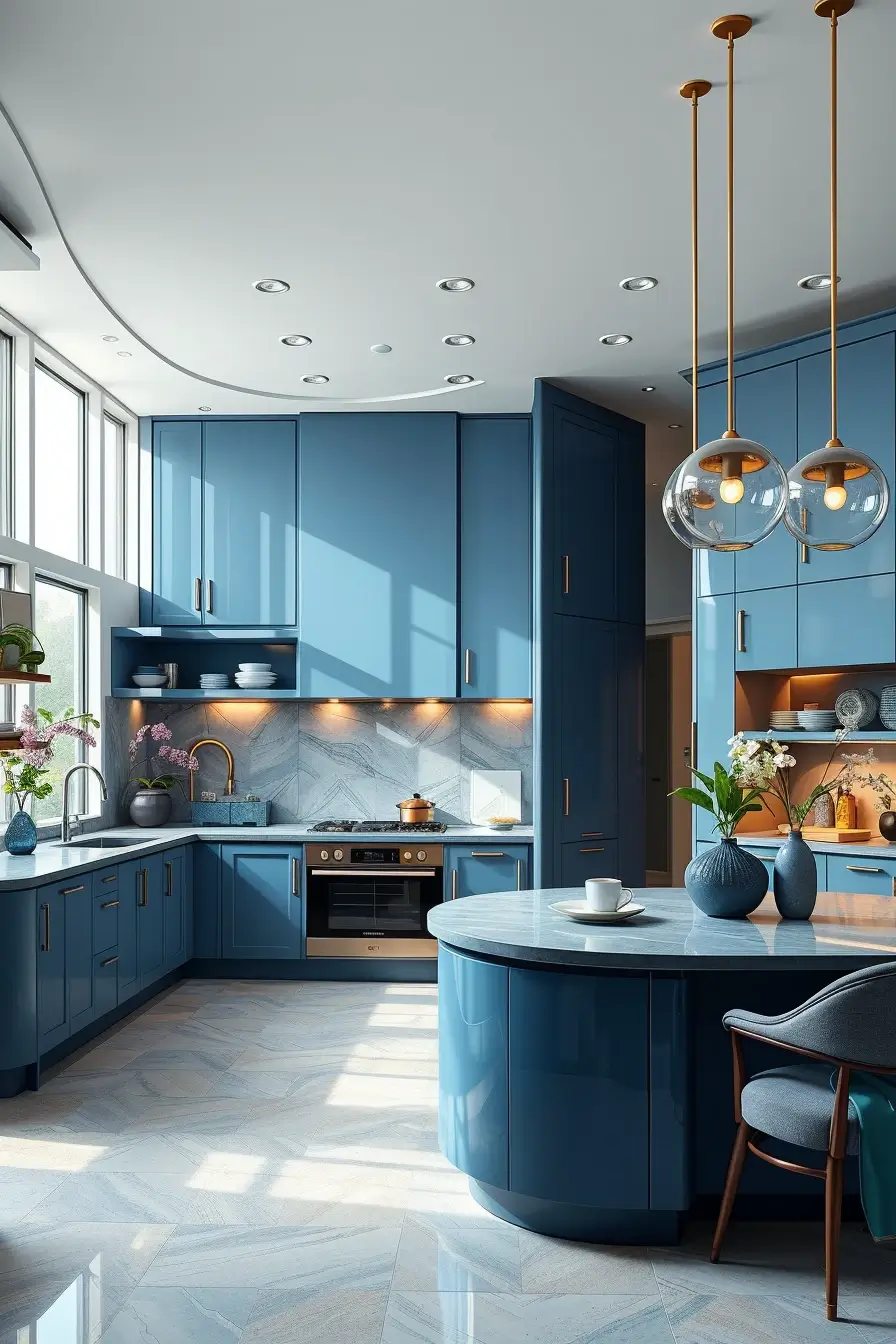 64 Blues Kitchen Ideas 2026: Modern Designer Blue Kitchens With Luxury Style