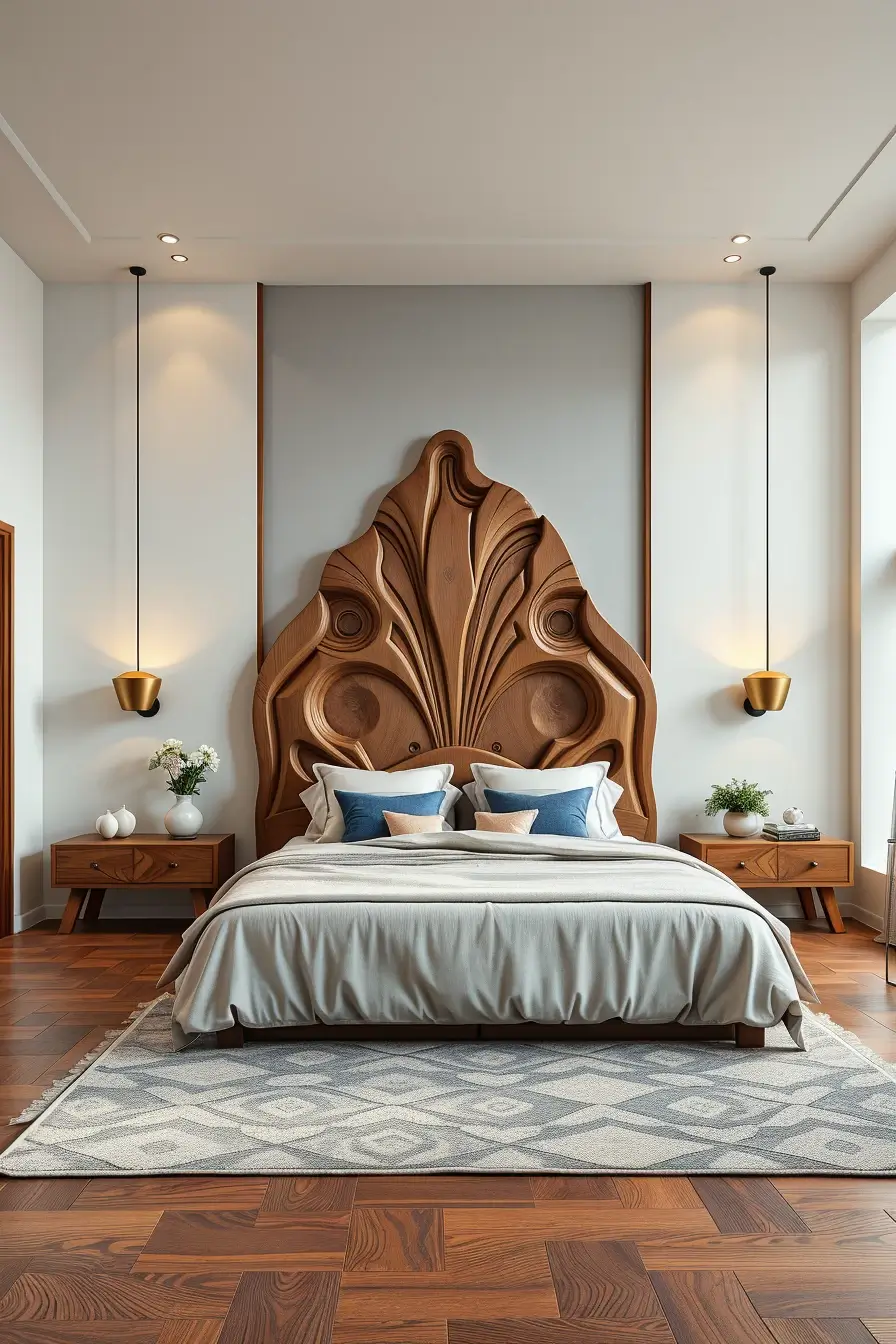 62 Wooden Bed Design Ideas 2026 With Sculptural And Designer Wooden Headboards