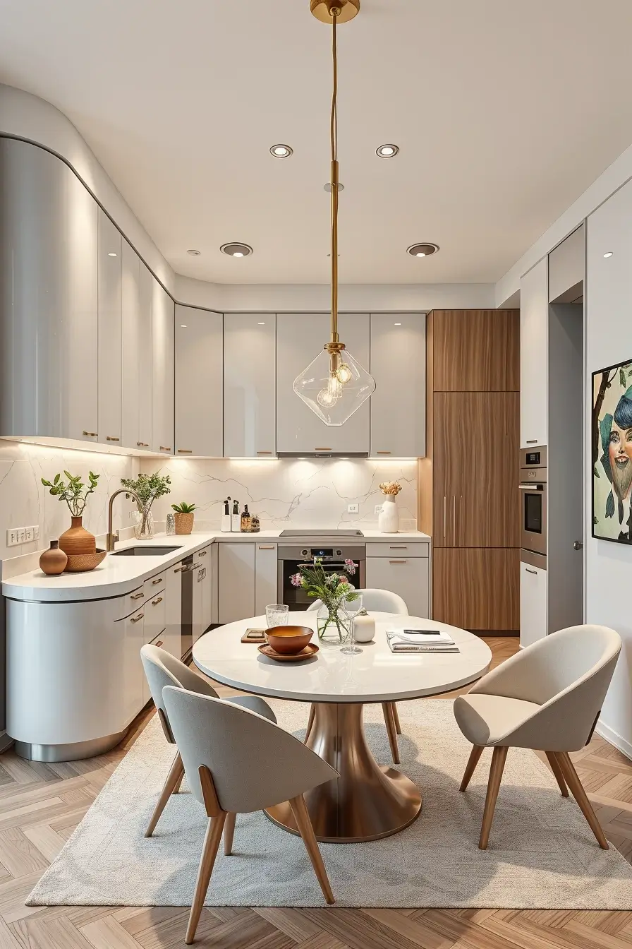 65 Small Kitchen Ideas 2026: Modern Designs, Curved Furniture & Space-Saving Trends