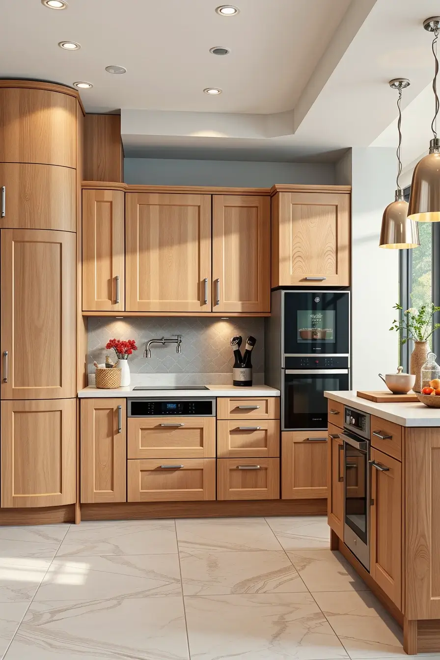 62 Oak Kitchen Ideas 2026: Sculptural, Curved and Designer Oak Interiors