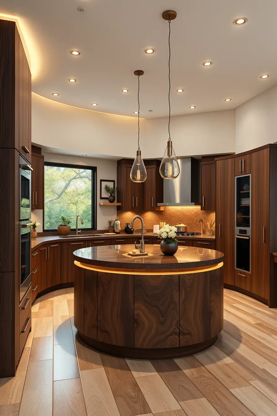 64 Wood Kitchen Ideas 2026: Curved, Designer & Modern Wood Kitchens With Sculptural Forms