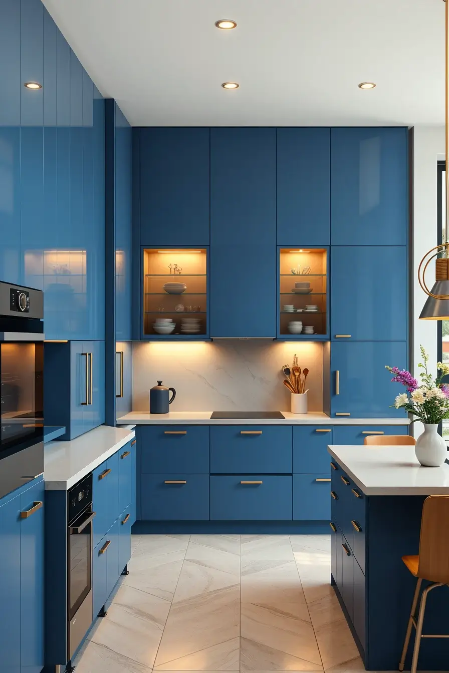 64 Blues Kitchen Ideas 2026: Modern Designer Blue Kitchens With Luxury Style