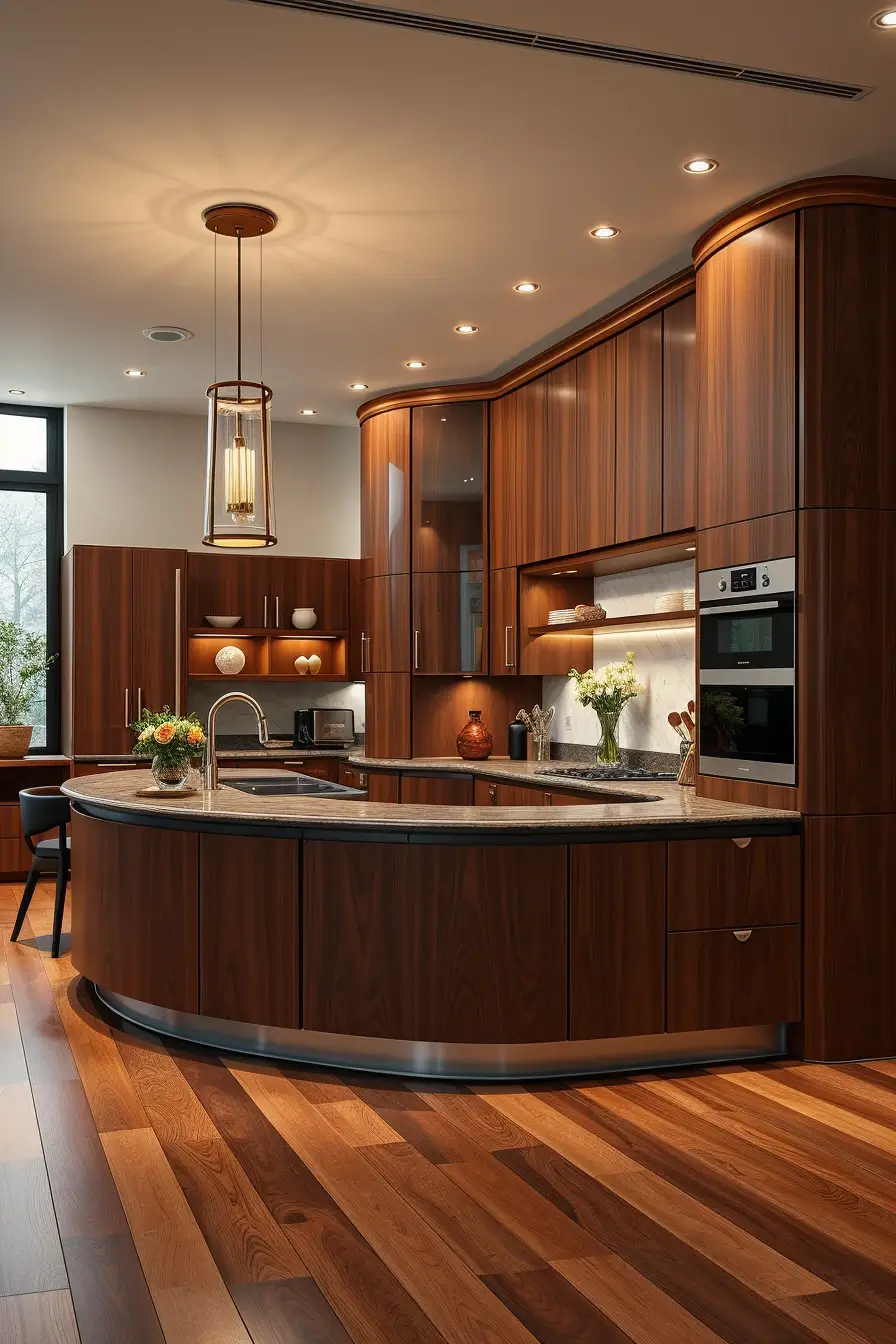 64 Wood Kitchen Ideas 2026: Curved, Designer & Modern Wood Kitchens With Sculptural Forms
