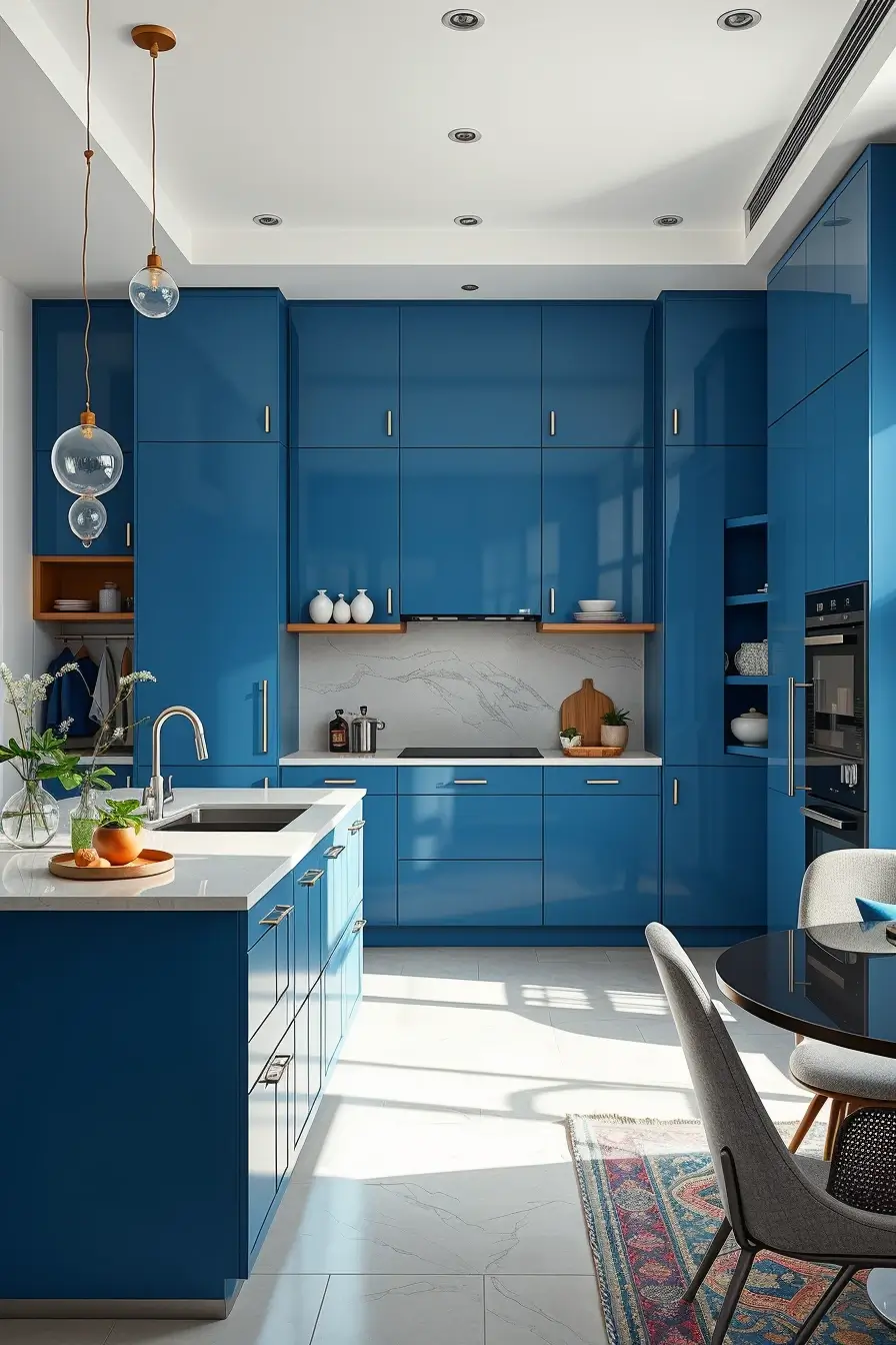 64 Blues Kitchen Ideas 2026: Modern Designer Blue Kitchens With Luxury Style