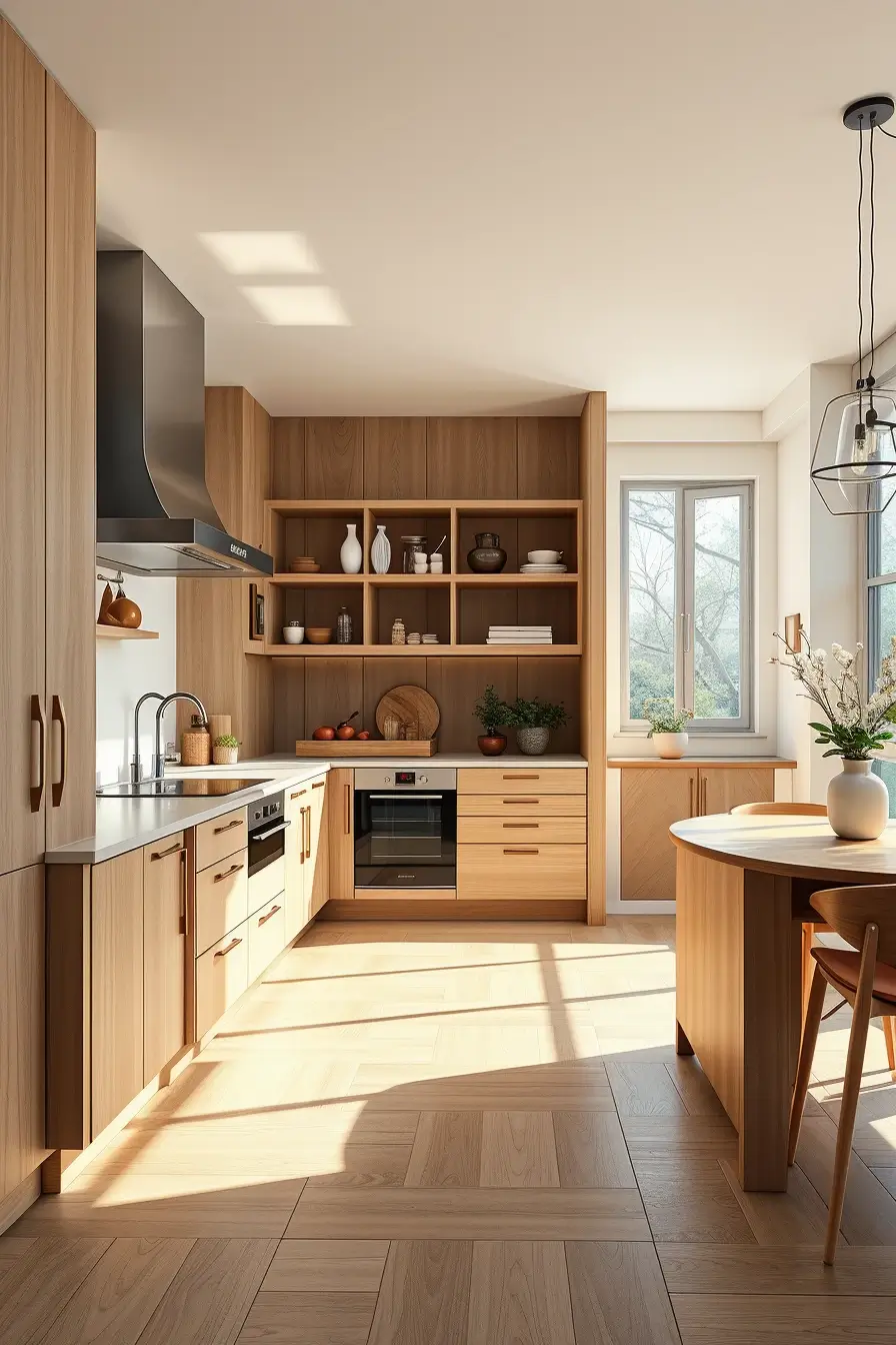 62 Oak Kitchen Ideas 2026: Sculptural, Curved and Designer Oak Interiors