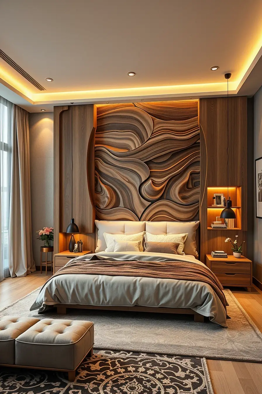 62 Wooden Bed Design Ideas 2026 With Sculptural And Designer Wooden Headboards