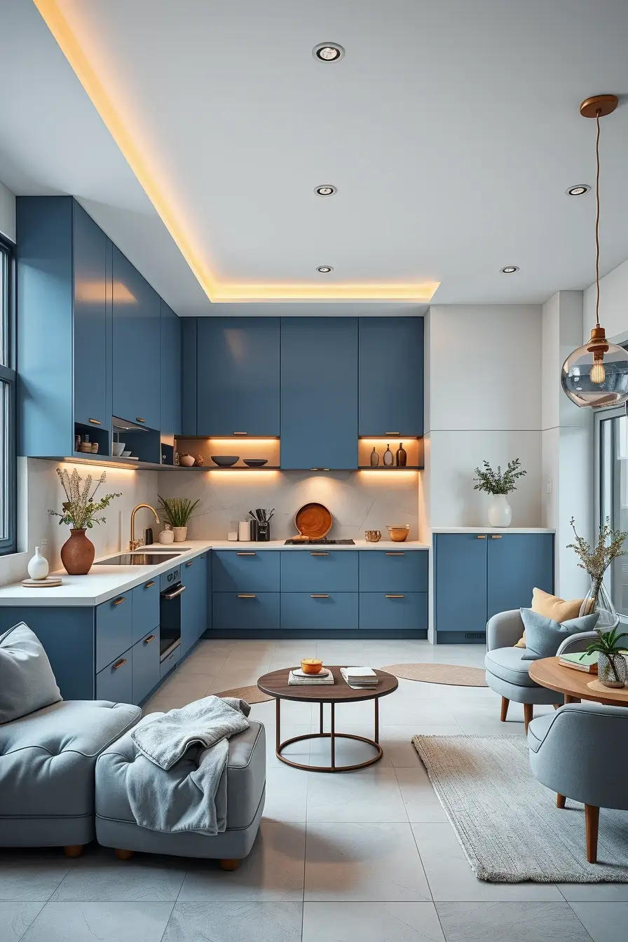 64 Blues Kitchen Ideas 2026: Modern Designer Blue Kitchens With Luxury Style