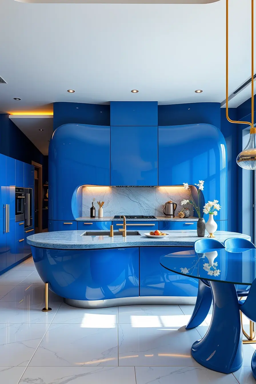 64 Blues Kitchen Ideas 2026: Modern Designer Blue Kitchens With Luxury Style