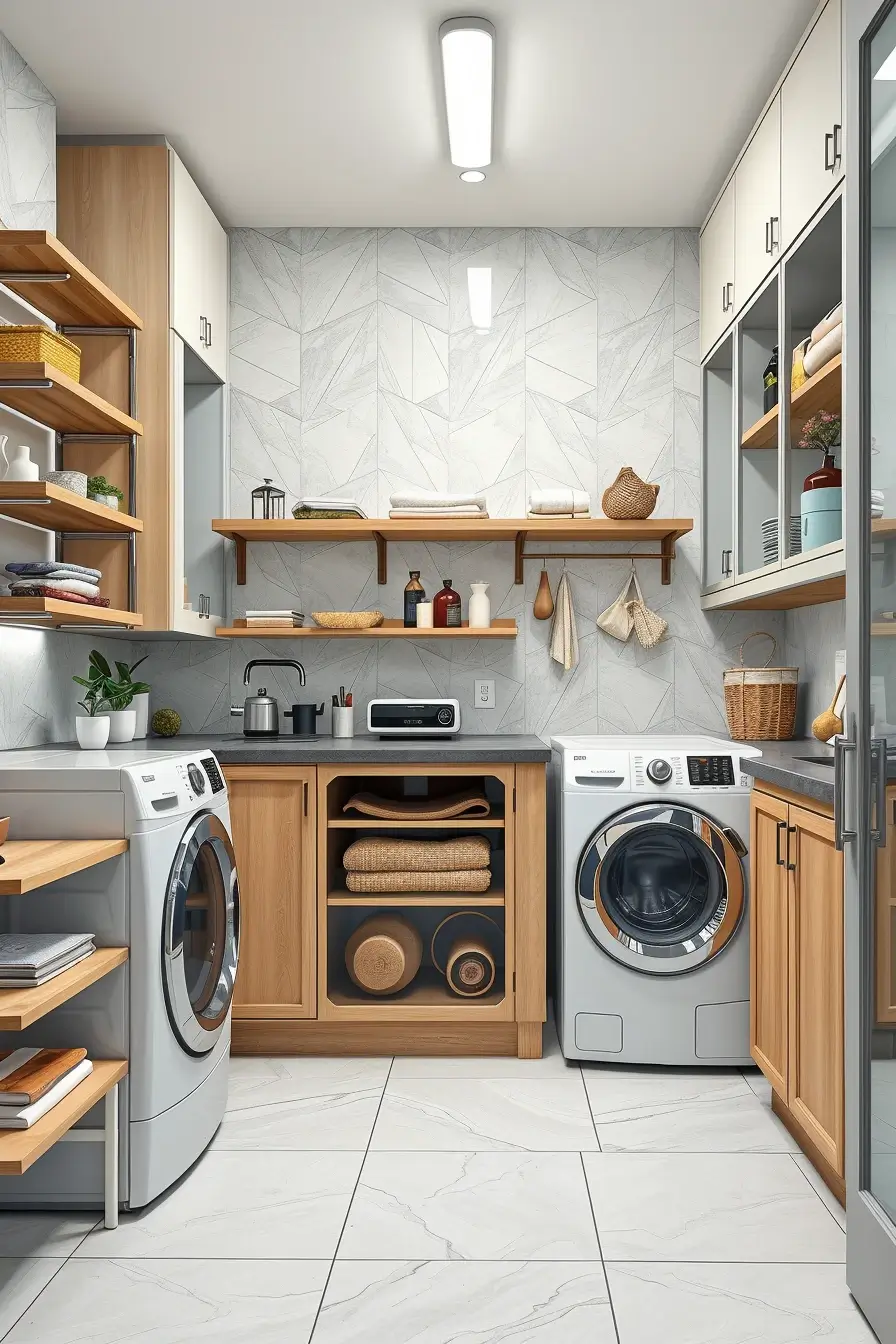 62 Laundry Room Shelves Ideas 2026: Stylish, Modern and Designer Storage Solutions