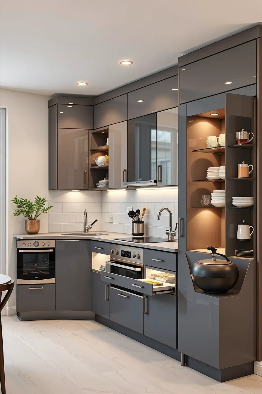 65 Small Kitchen Ideas 2026: Modern Designs, Curved Furniture & Space-Saving Trends