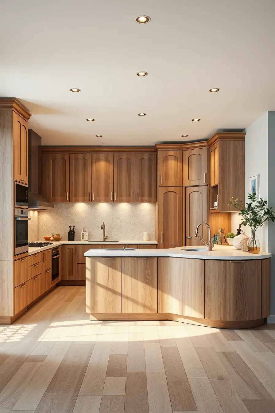 64 Wood Kitchen Ideas 2026: Curved, Designer & Modern Wood Kitchens With Sculptural Forms