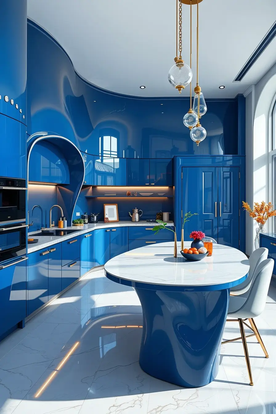 64 Blues Kitchen Ideas 2026: Modern Designer Blue Kitchens With Luxury Style