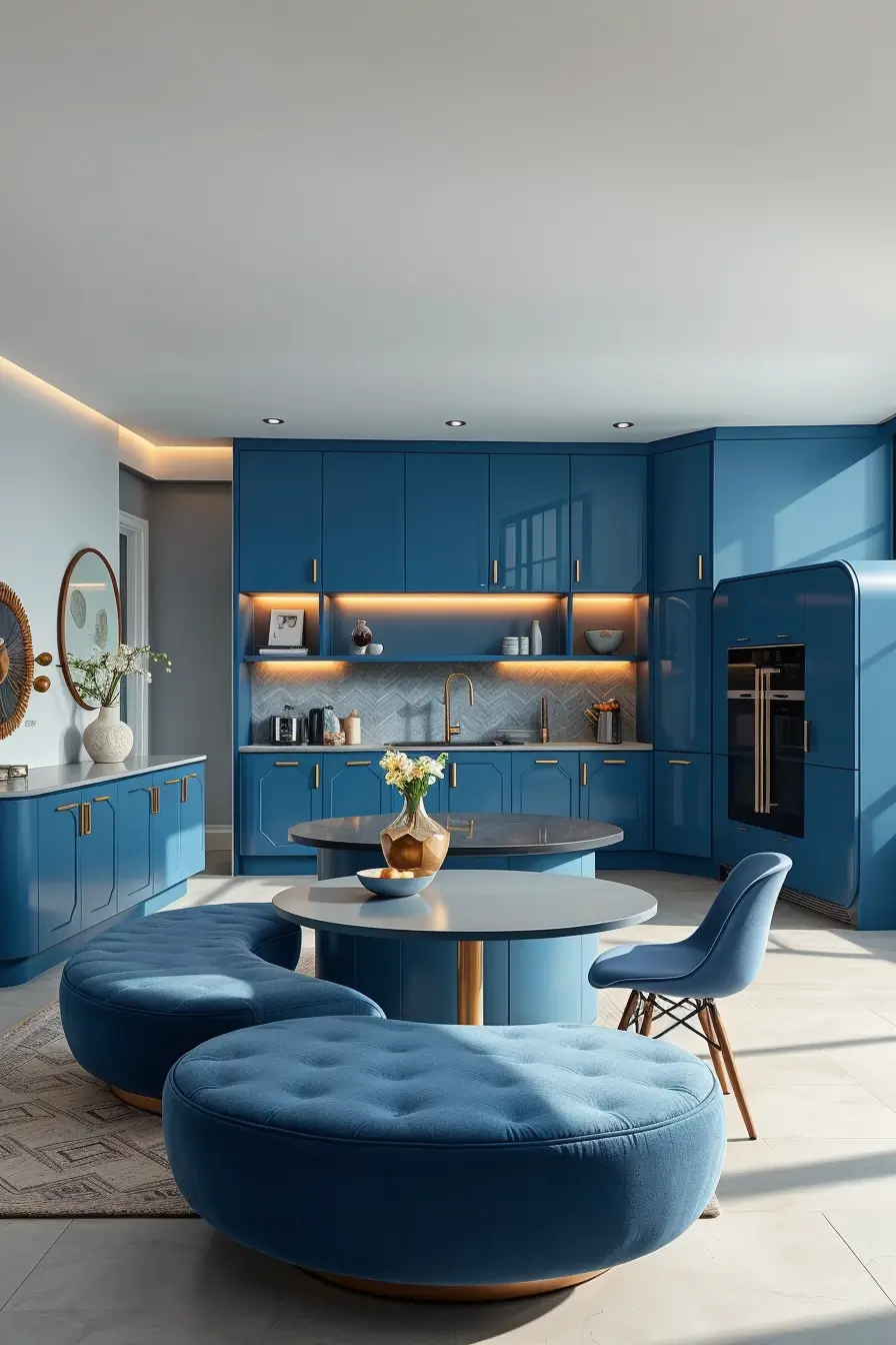 64 Blues Kitchen Ideas 2026: Modern Designer Blue Kitchens With Luxury Style