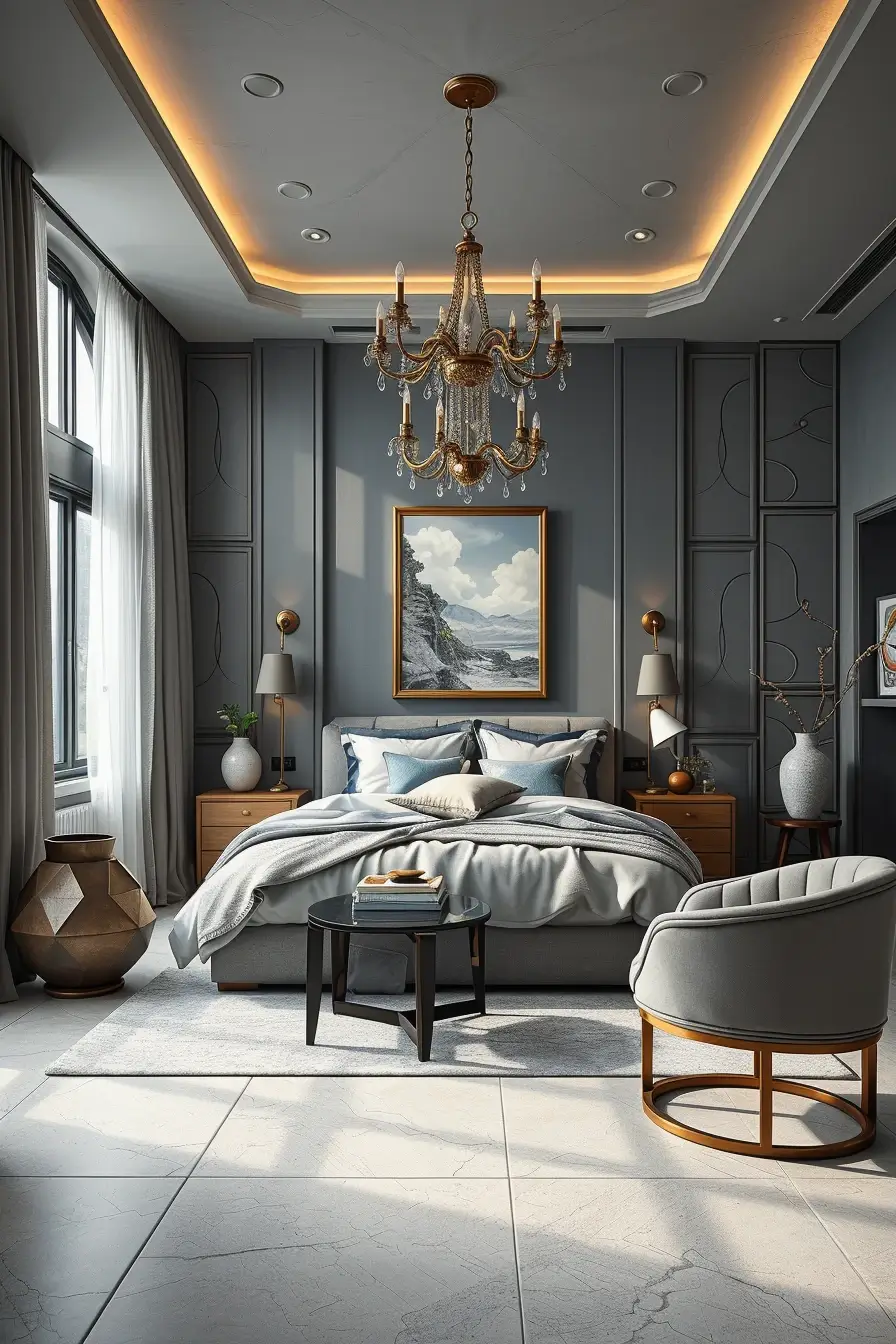 64 Grey Bedroom Ideas 2026: Modern Designer Grey Bedrooms With Curved Furniture