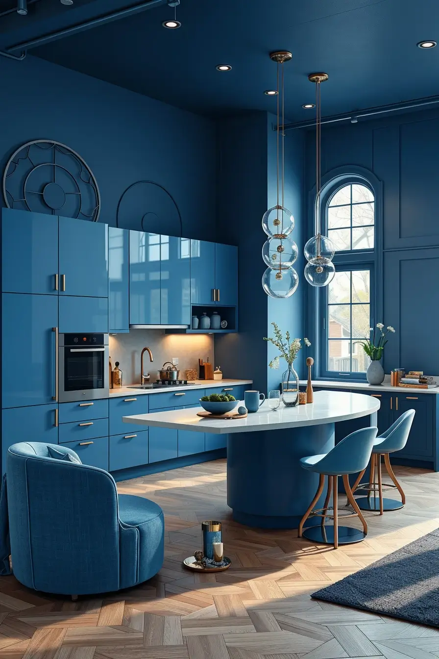 64 Blues Kitchen Ideas 2026: Modern Designer Blue Kitchens With Luxury Style