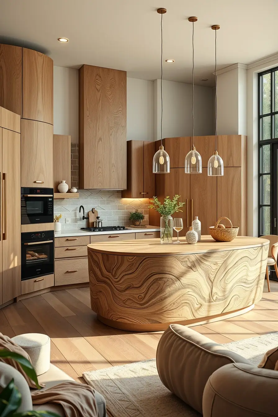 62 Oak Kitchen Ideas 2026: Sculptural, Curved and Designer Oak Interiors