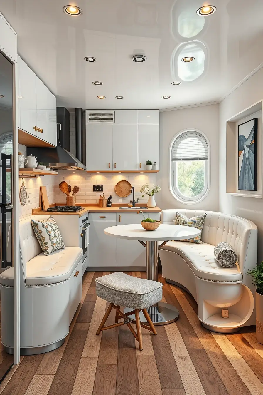 65 Small Kitchen Ideas 2026: Modern Designs, Curved Furniture & Space-Saving Trends