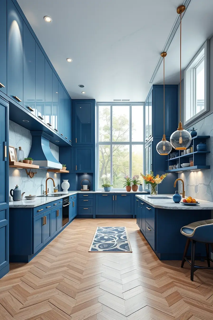 64 Blues Kitchen Ideas 2026: Modern Designer Blue Kitchens With Luxury Style
