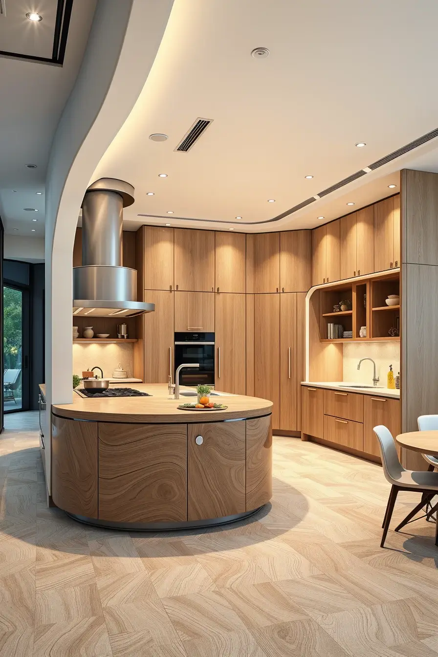 62 Oak Kitchen Ideas 2026: Sculptural, Curved and Designer Oak Interiors