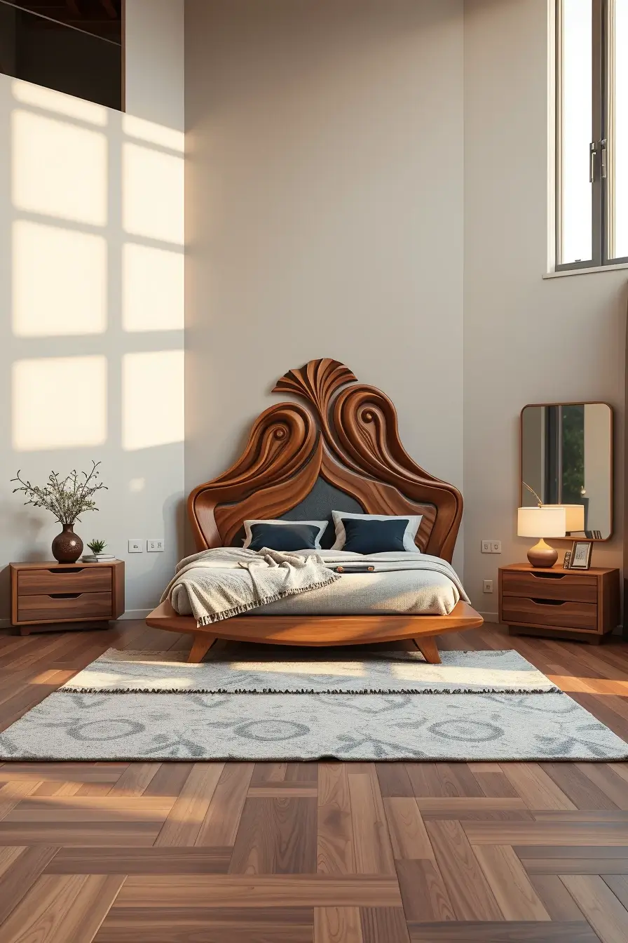 62 Wooden Bed Design Ideas 2026 With Sculptural And Designer Wooden Headboards