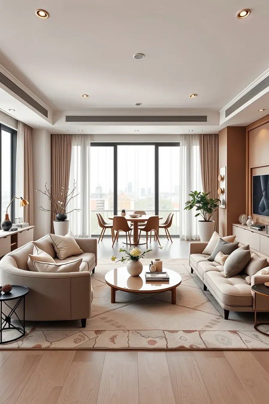 68 Apartment Living Room Designs 2026: Modern, Stylish, Curved Interior Ideas