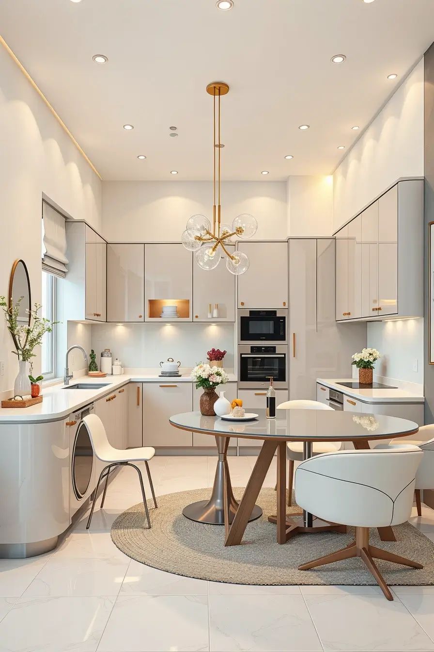 65 Small Kitchen Ideas 2026: Modern Designs, Curved Furniture & Space-Saving Trends