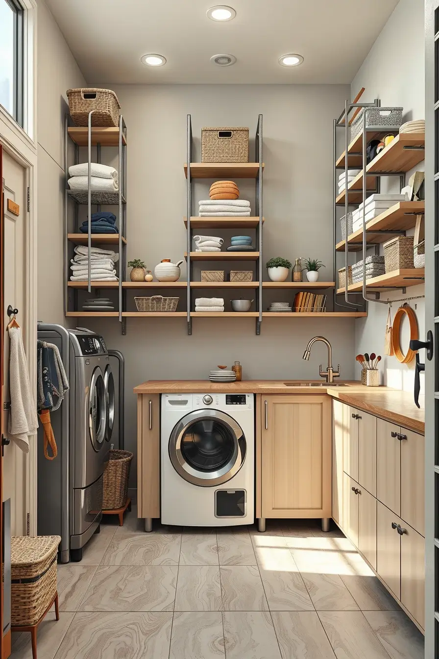 62 Laundry Room Shelves Ideas 2026: Stylish, Modern and Designer Storage Solutions