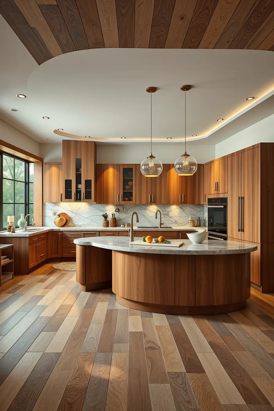 64 Wood Kitchen Ideas 2026: Curved, Designer & Modern Wood Kitchens With Sculptural Forms