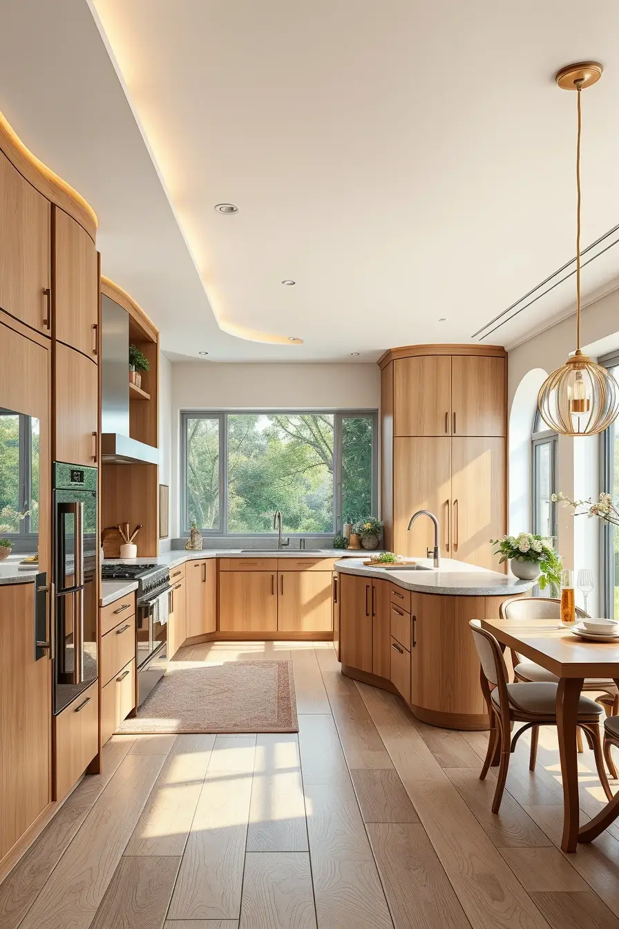 62 Oak Kitchen Ideas 2026: Sculptural, Curved and Designer Oak Interiors
