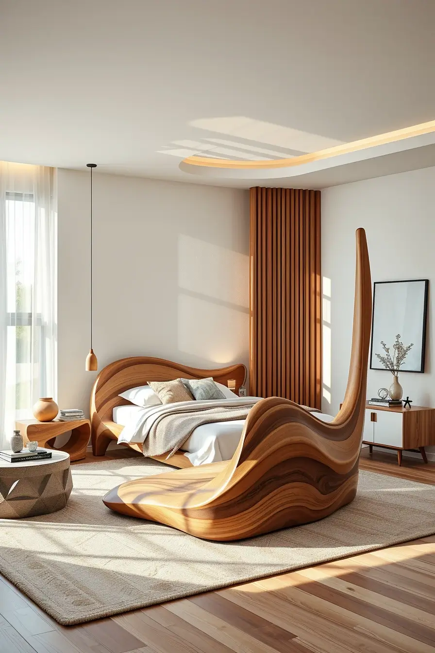 62 Wooden Bed Design Ideas 2026 With Sculptural And Designer Wooden Headboards