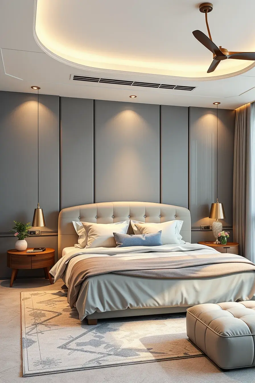 64 Grey Bedroom Ideas 2026: Modern Designer Grey Bedrooms With Curved Furniture