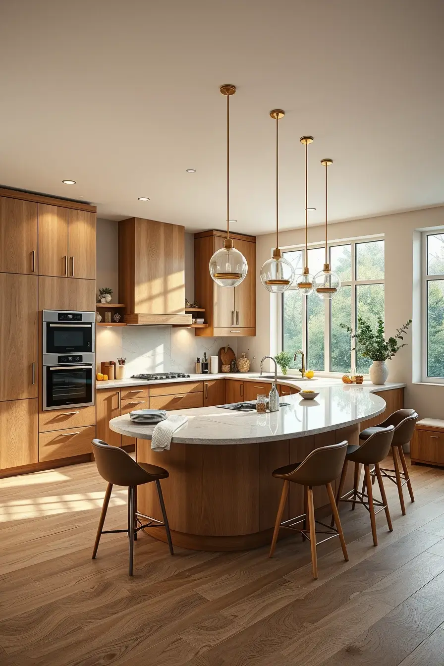 62 Oak Kitchen Ideas 2026: Sculptural, Curved and Designer Oak Interiors