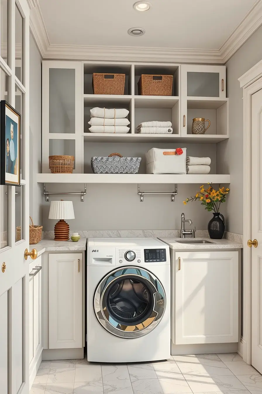 62 Laundry Room Shelves Ideas 2026: Stylish, Modern and Designer Storage Solutions