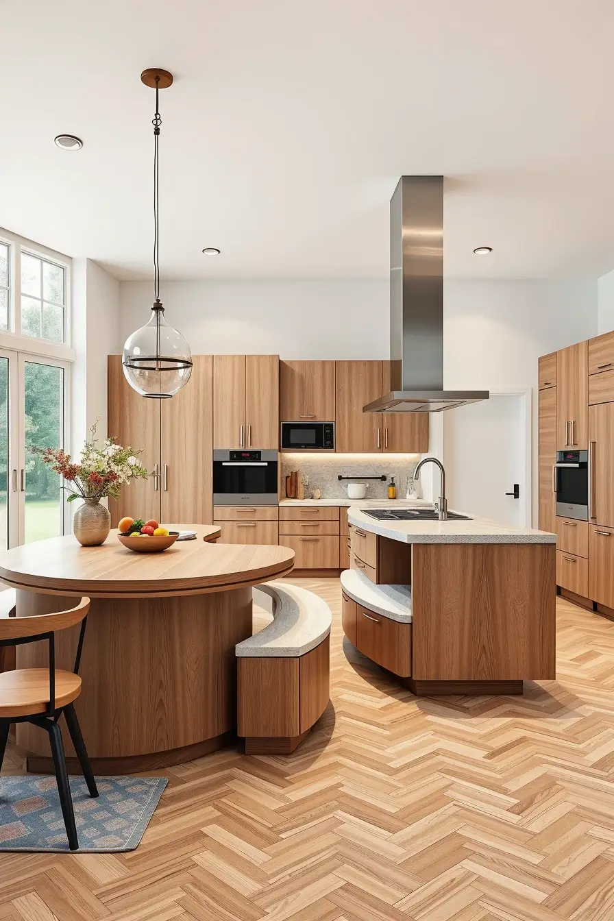 62 Oak Kitchen Ideas 2026: Sculptural, Curved and Designer Oak Interiors