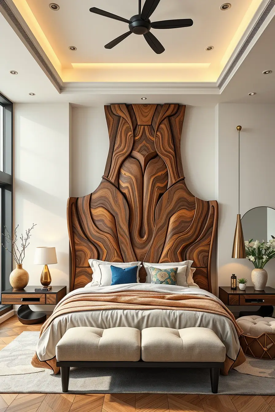 62 Wooden Bed Design Ideas 2026 With Sculptural And Designer Wooden Headboards