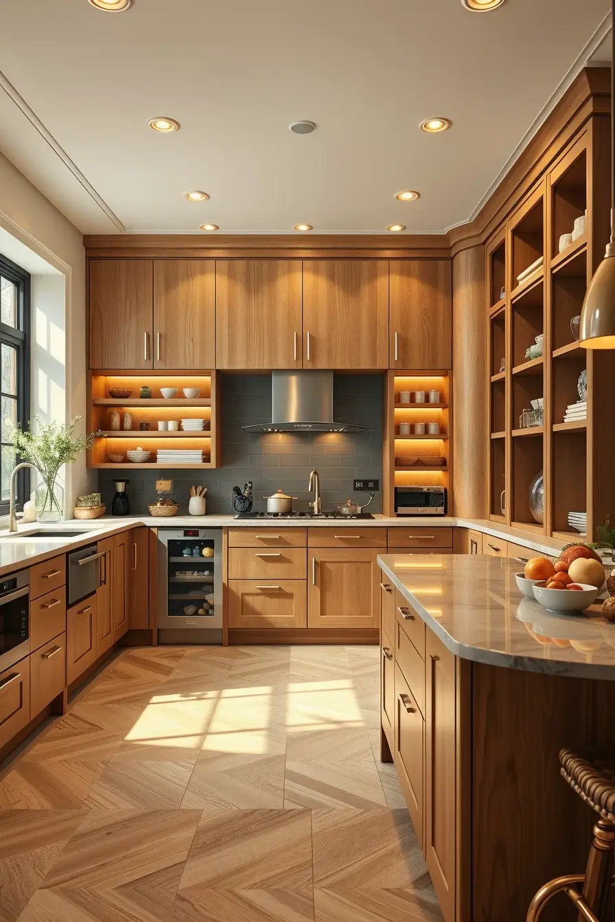 62 Oak Kitchen Ideas 2026: Sculptural, Curved and Designer Oak Interiors