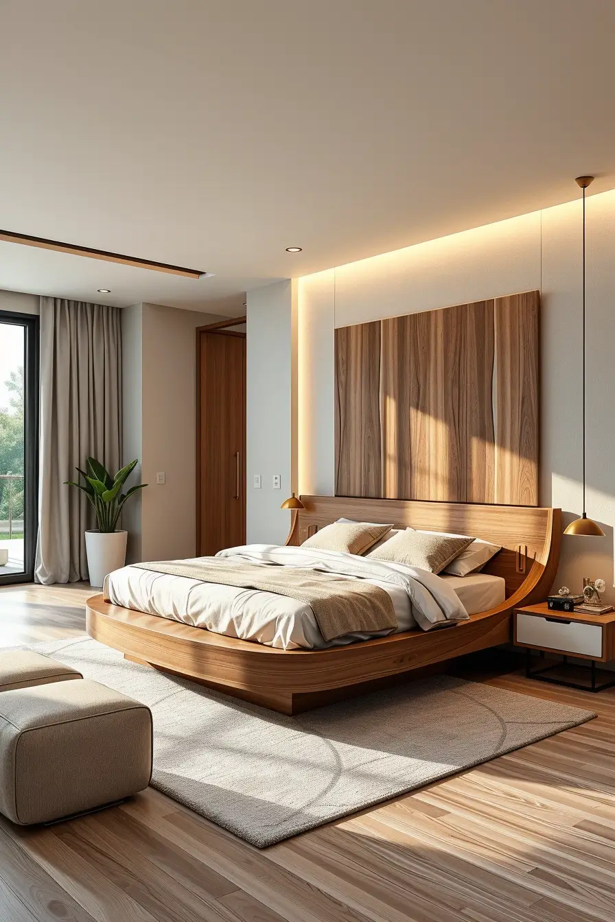 62 Wooden Bed Design Ideas 2026 With Sculptural And Designer Wooden Headboards