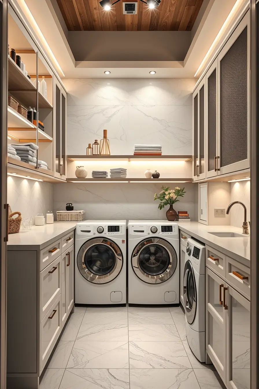 62 Laundry Room Shelves Ideas 2026: Stylish, Modern and Designer Storage Solutions