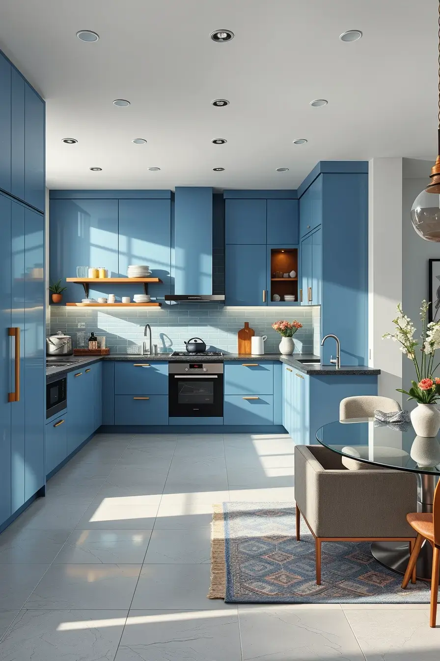 64 Blues Kitchen Ideas 2026: Modern Designer Blue Kitchens With Luxury Style