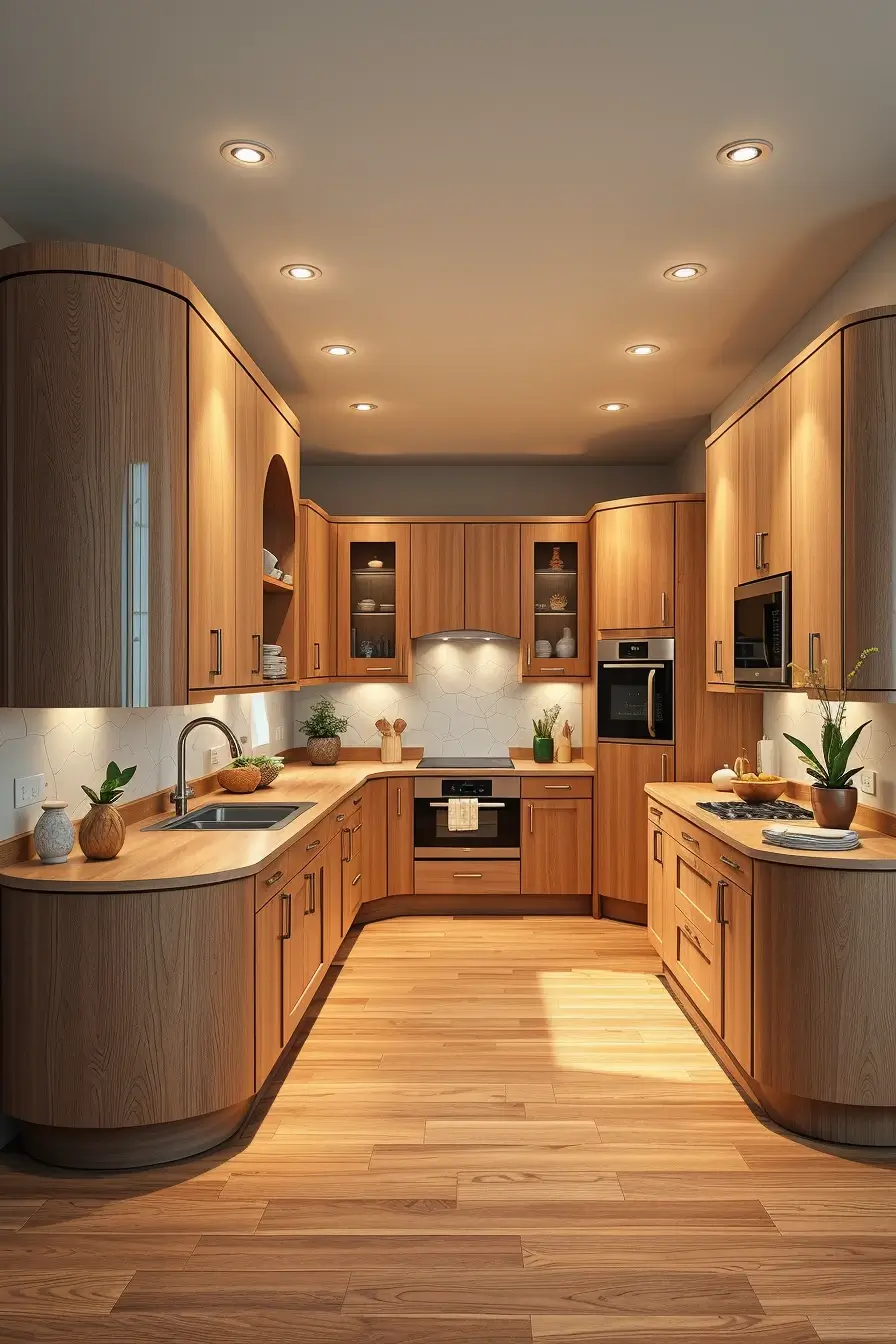64 Wood Kitchen Ideas 2026: Curved, Designer & Modern Wood Kitchens With Sculptural Forms