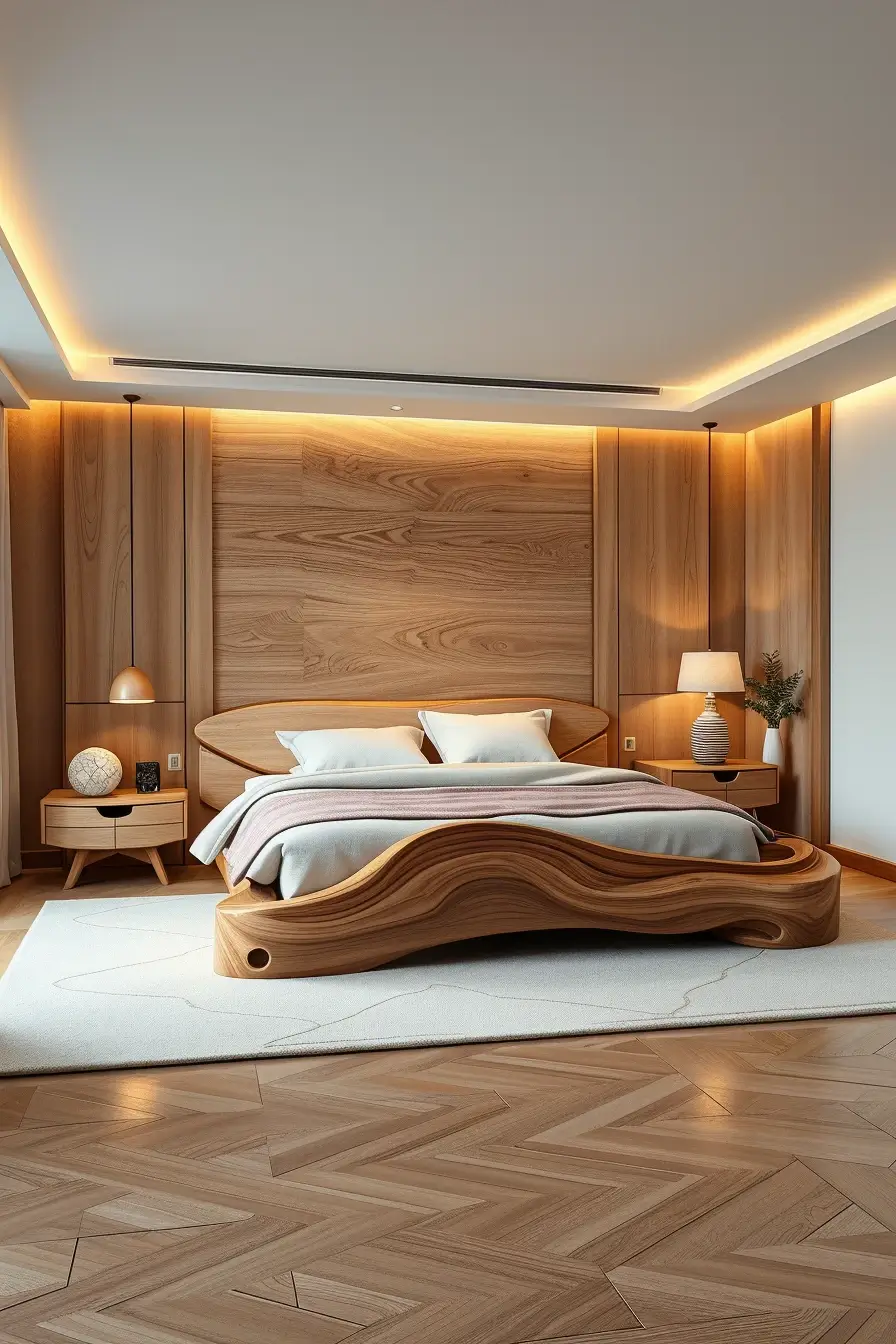 62 Wooden Bed Design Ideas 2026 With Sculptural And Designer Wooden Headboards