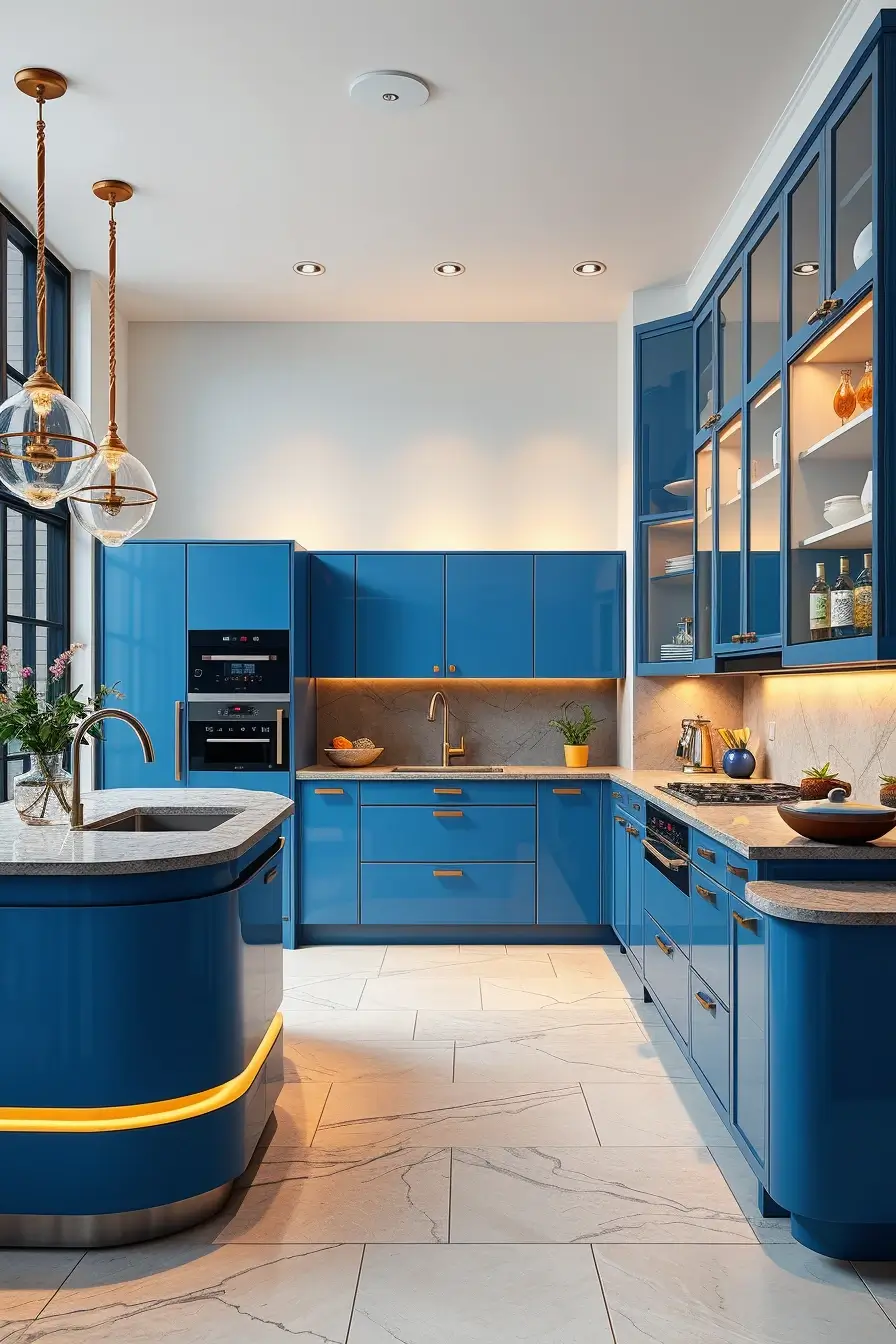 64 Blues Kitchen Ideas 2026: Modern Designer Blue Kitchens With Luxury Style