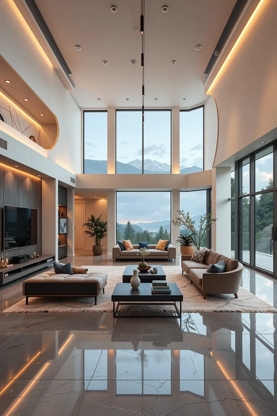 65 Living Room Inspo 2026: Futuristic, Ultra Modern & Smart Interior Ideas