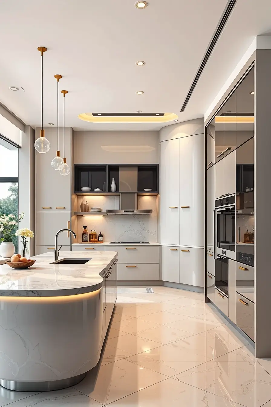 64 Kitchen Layouts 2026: Stylish Curved and Modern Designer Kitchen Ideas