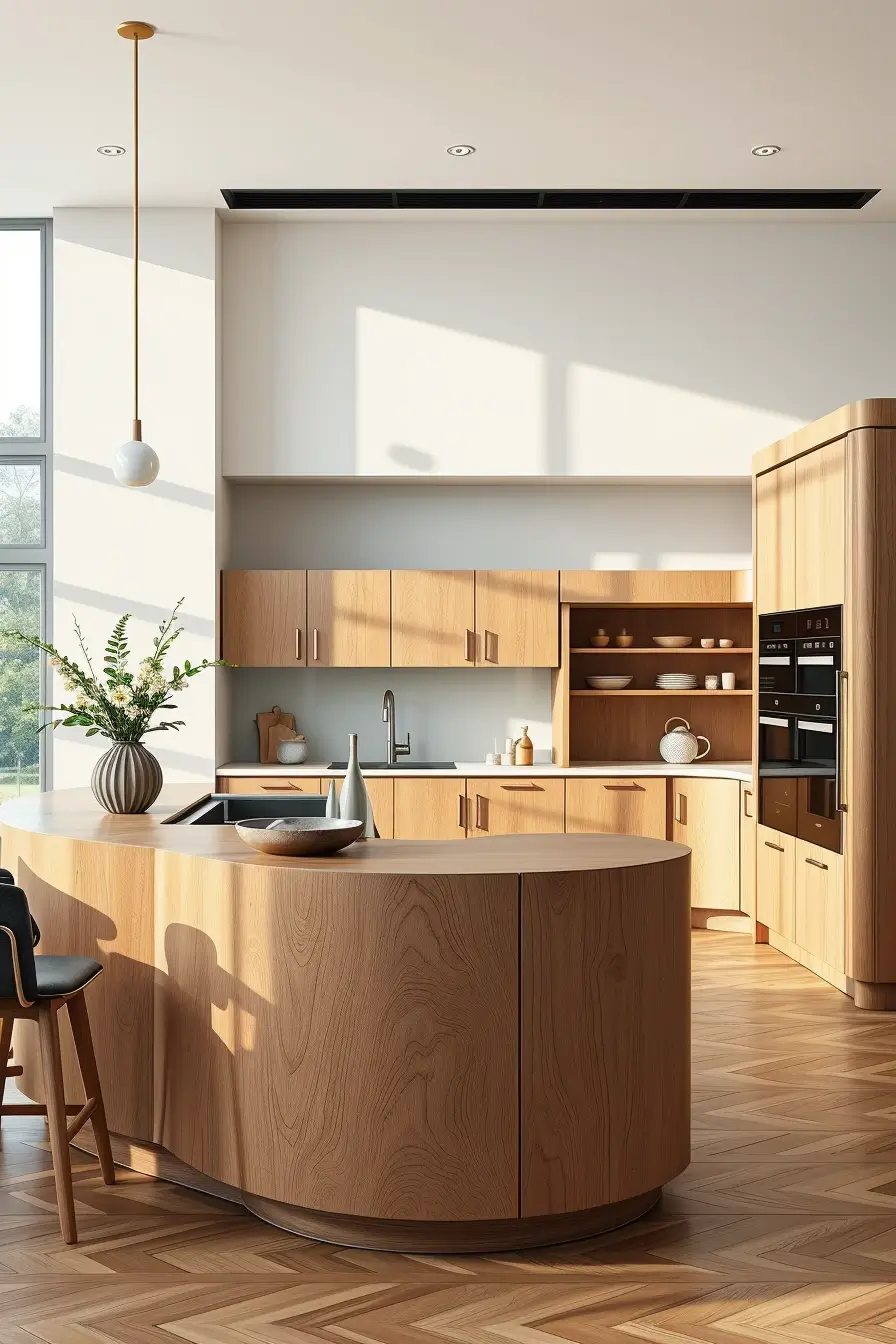 62 Oak Kitchen Ideas 2026: Sculptural, Curved and Designer Oak Interiors