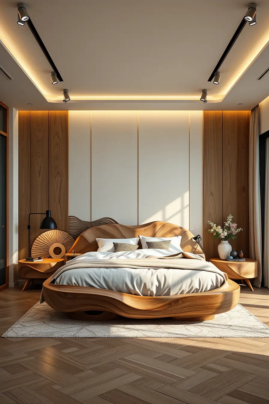 62 Wooden Bed Design Ideas 2026 With Sculptural And Designer Wooden Headboards