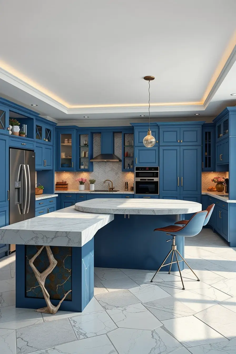 64 Blues Kitchen Ideas 2026: Modern Designer Blue Kitchens With Luxury Style