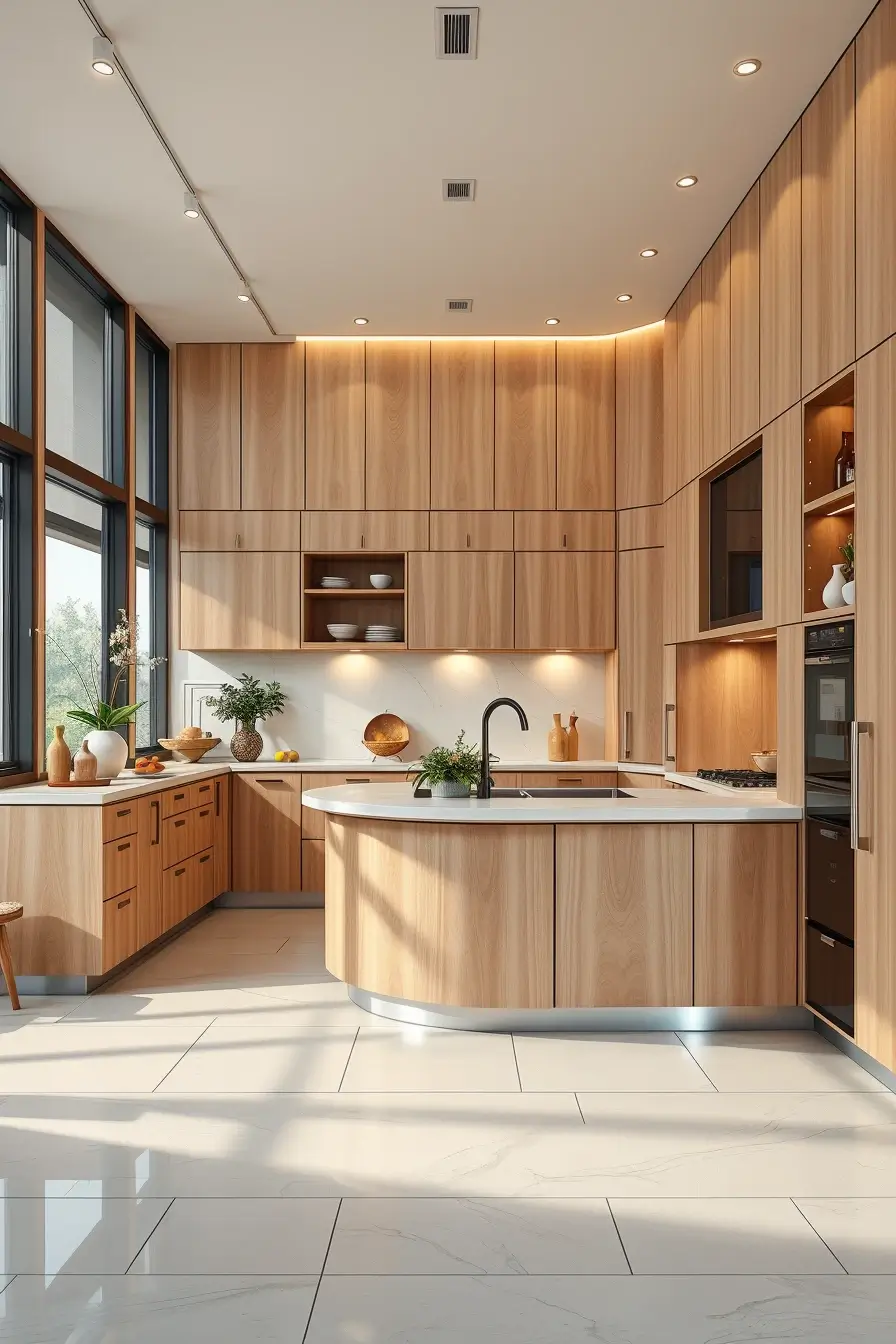 64 Wood Kitchen Ideas 2026: Curved, Designer & Modern Wood Kitchens With Sculptural Forms