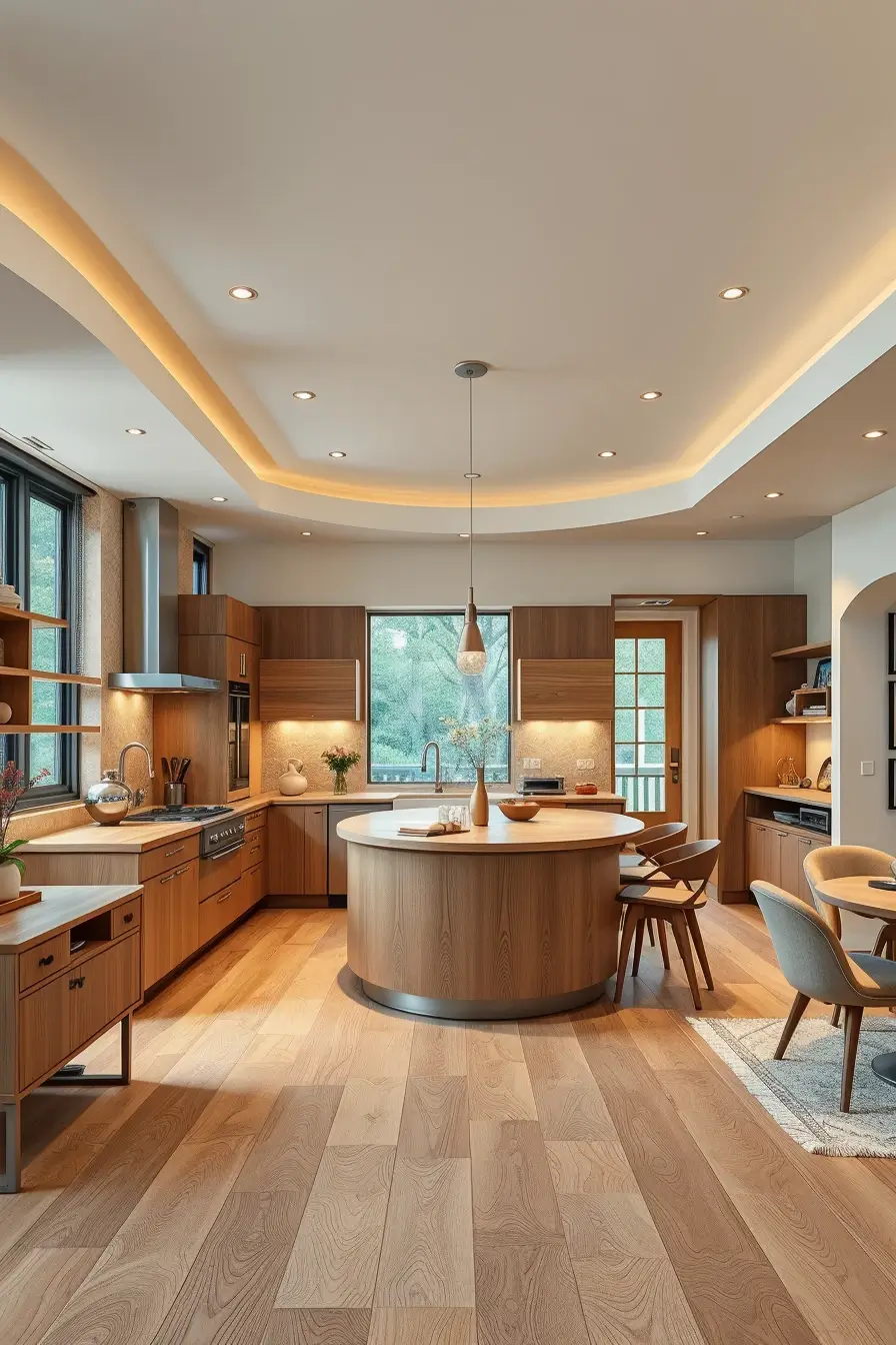 62 Oak Kitchen Ideas 2026: Sculptural, Curved and Designer Oak Interiors